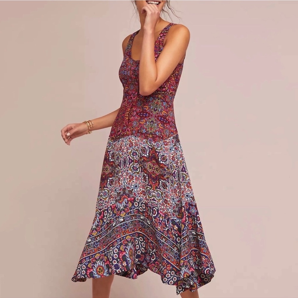 SALE!!! Maeve Multicolor Floral Midi Dress